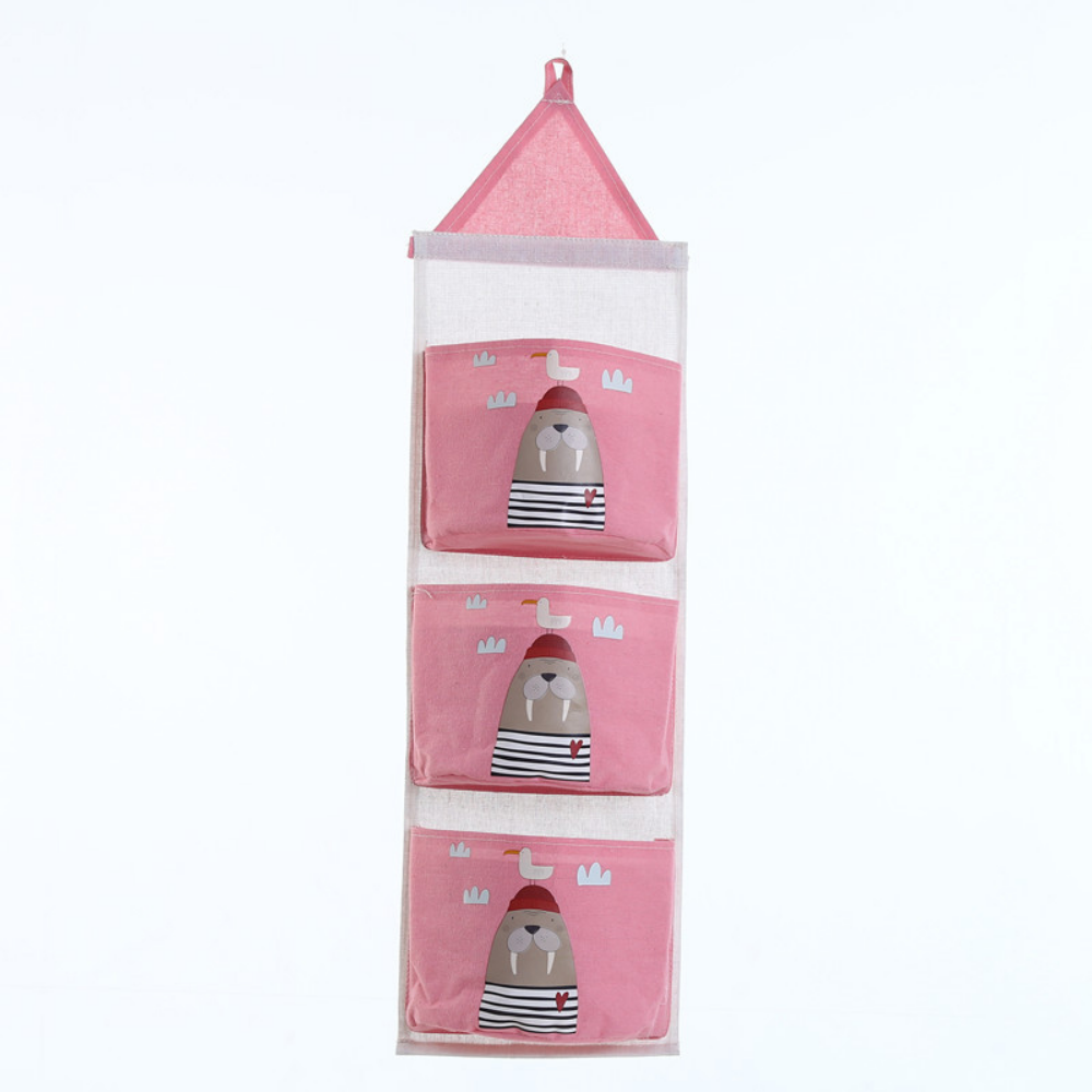 Waterproof Cotton & Linen 3 Pocket Hanging Storage Organizer - Grafton Collection