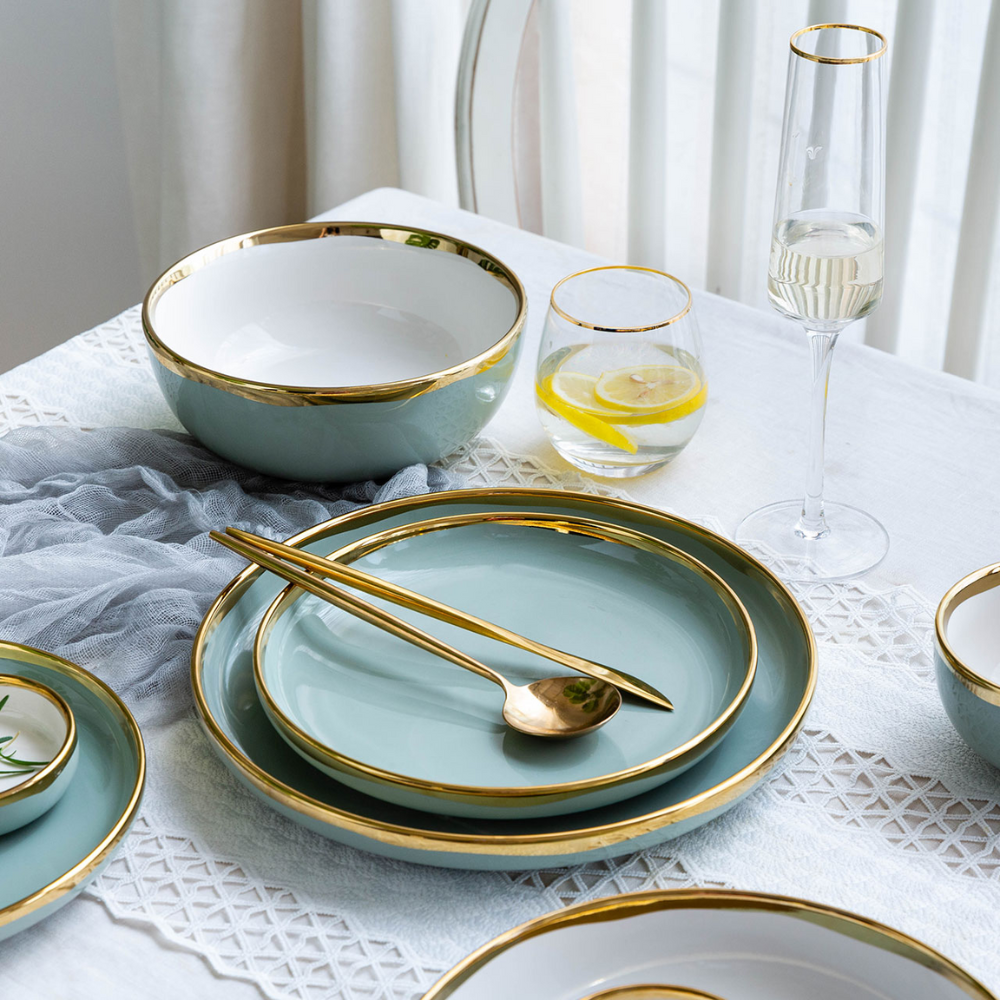 11 Piece Ceramic Dinnerware Set - Grafton Collection