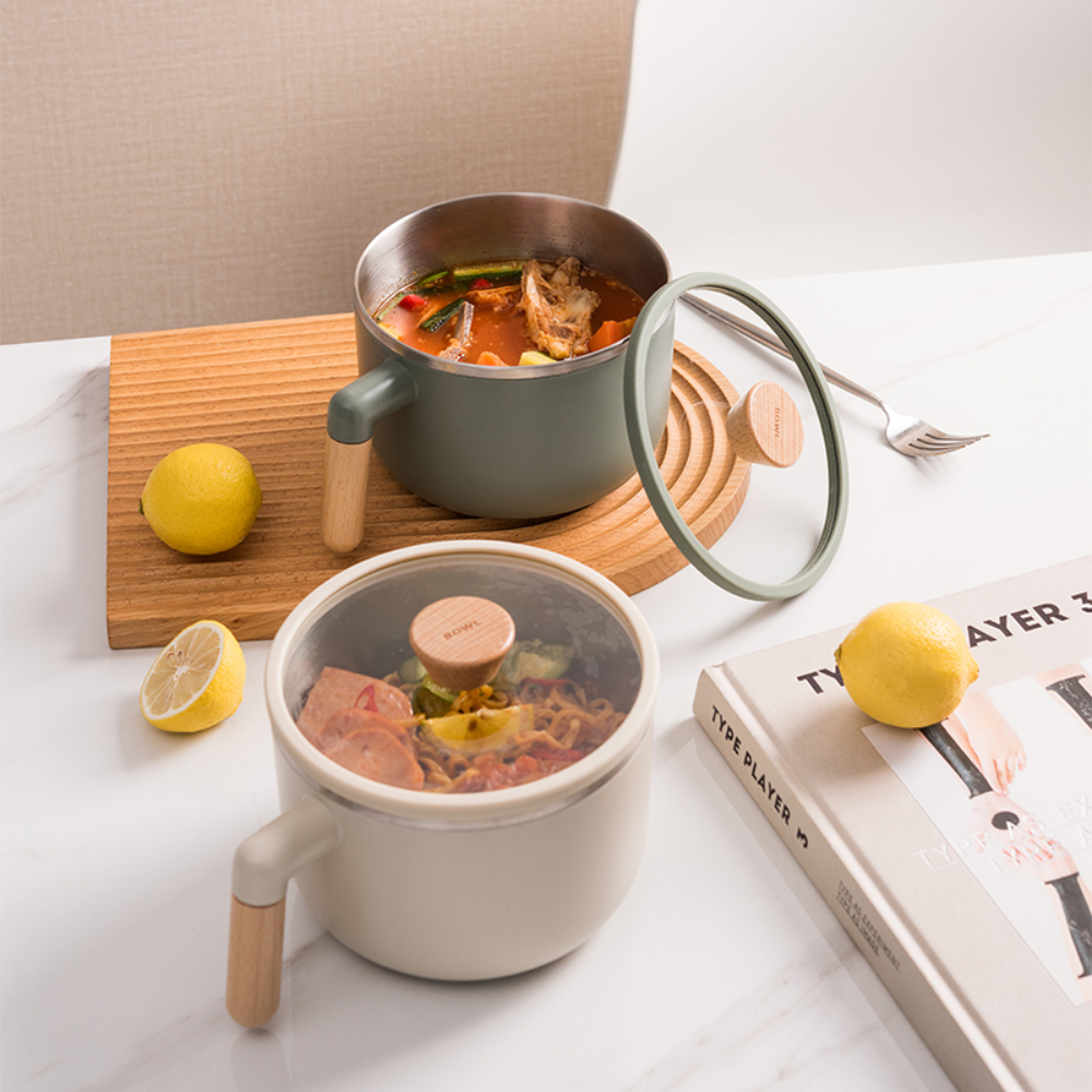 Stainless Steel Soup Tank With Lid & Wood Handle - Grafton Collection