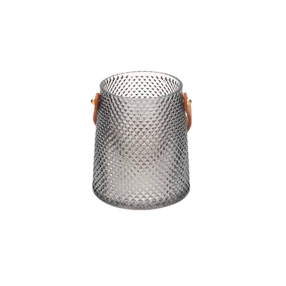 Vase With Leather Handle - Grafton Collection