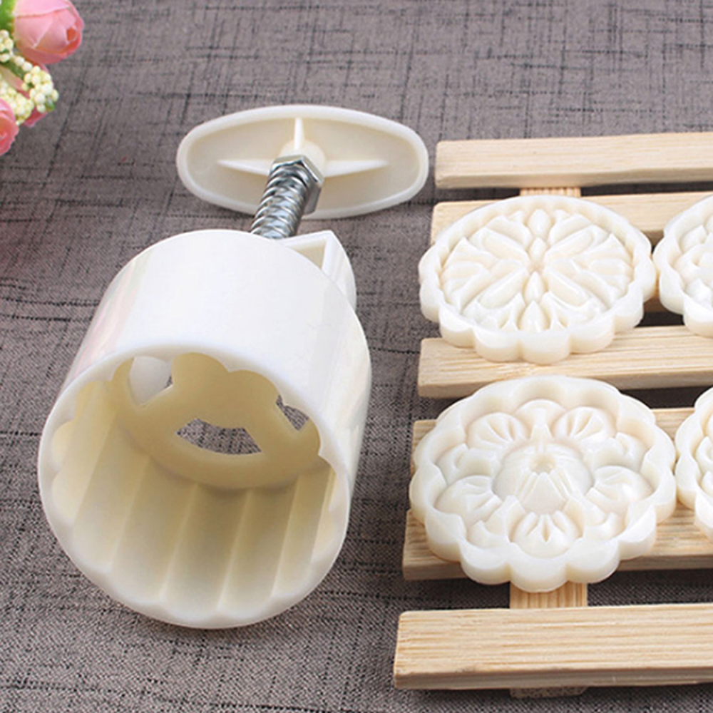 Round Moon Cake Mold 6 Patterns - Grafton Collection