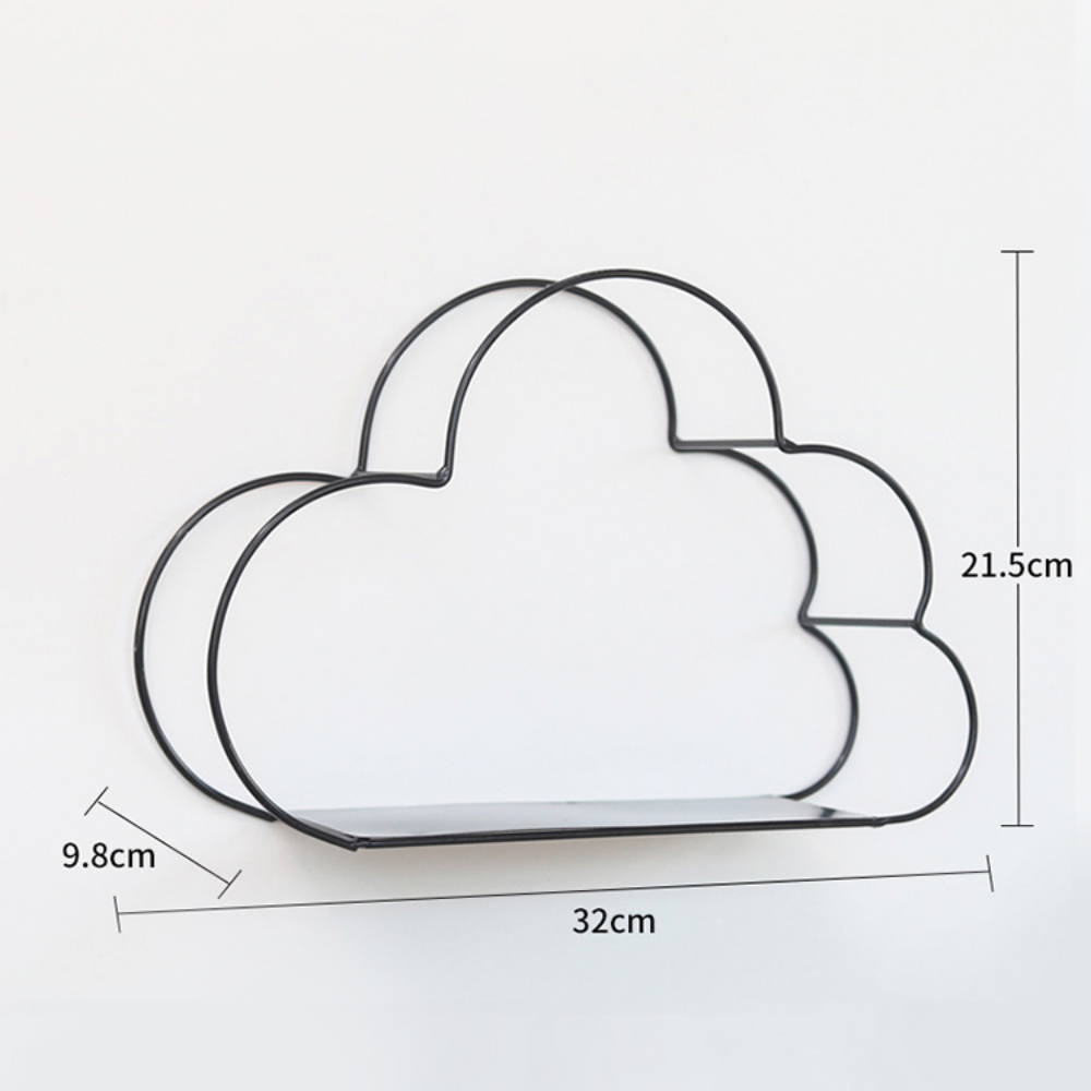 Decorative Iron Cloud Wall Shelf Organizer - Grafton Collection