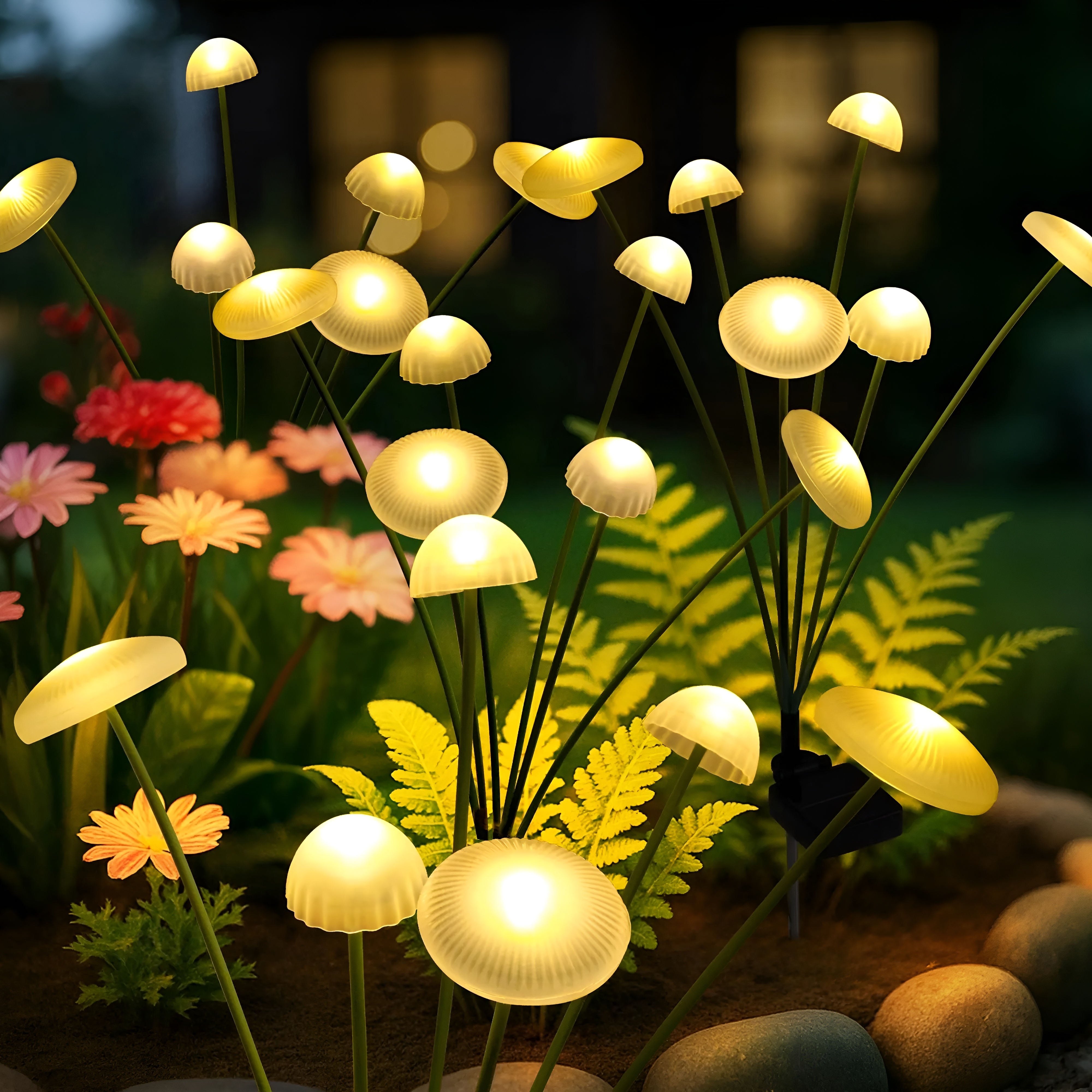 Solar Swaying Firefly Waterproof LED Lights For Garden And Outdoor Use