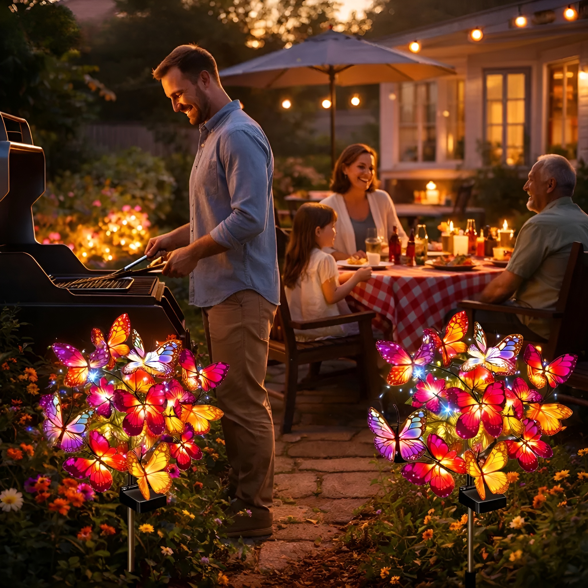 Butterfly Solar Garden Lights Set