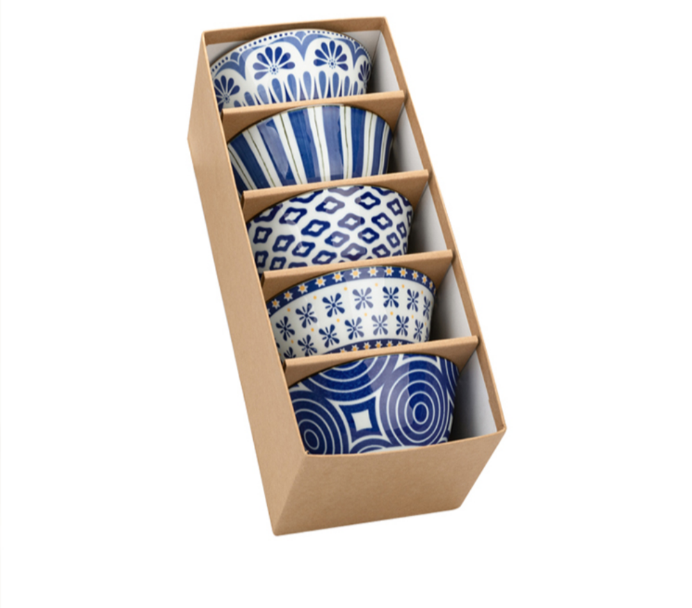 Japanese Style Classic Blues Bowl With Gift box - Grafton Collection