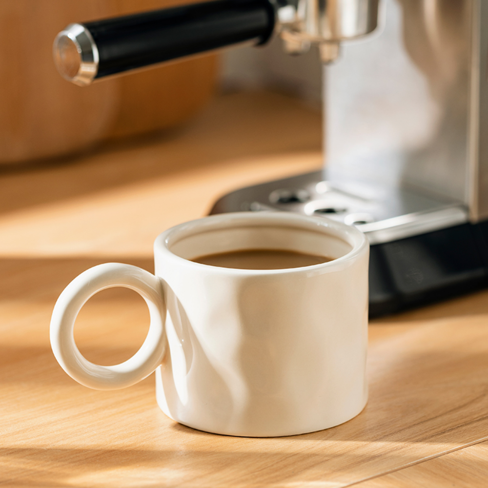 Ceramic Ring Handle Coffee Mug - Grafton Collection