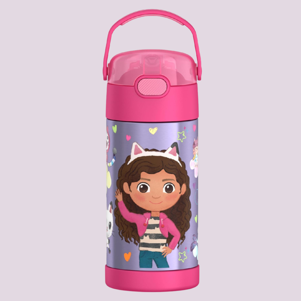Kids Stainless Steel Vacuum Insulated Water Bottle with Straw