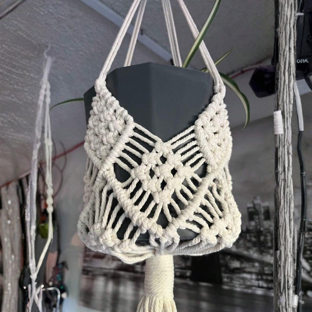 Rope Plant Pot Holder Hanging Basket For Home Garden Decor