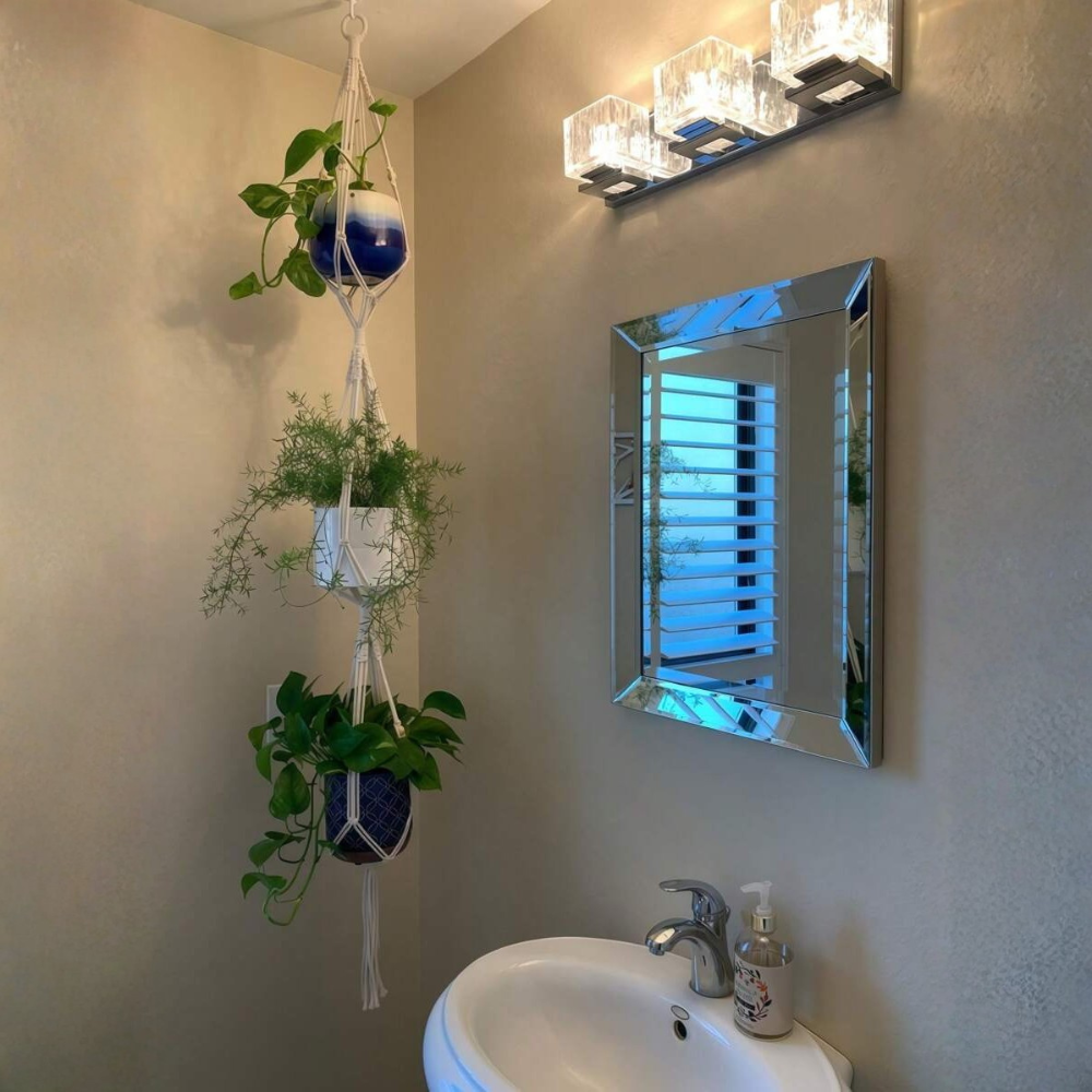 Three Layer Jute Rope Plant Hanger With Tassels And Hook For Indoor Outdoor Decor