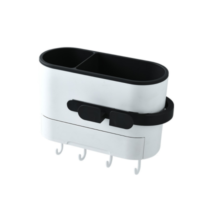 Wall-Mounted Multi-Function Bathroom Storage Rack - Grafton Collection