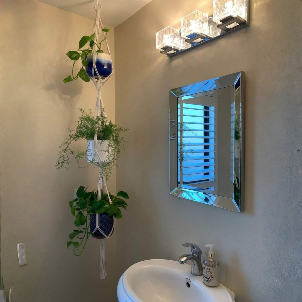 3 Layer Tassel Jute Rope Plant Hanger With Hook For Indoor And Outdoor Decor