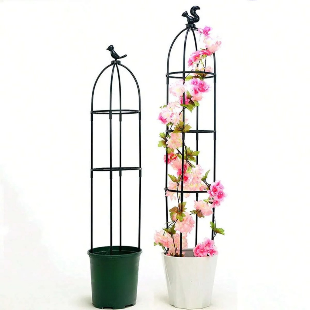Decorative Plant Climbing Frame With Support Cage For Balcony And Garden Plants