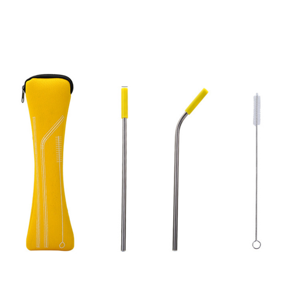 Stainless Steel Straw Set With Bag - Grafton Collection
