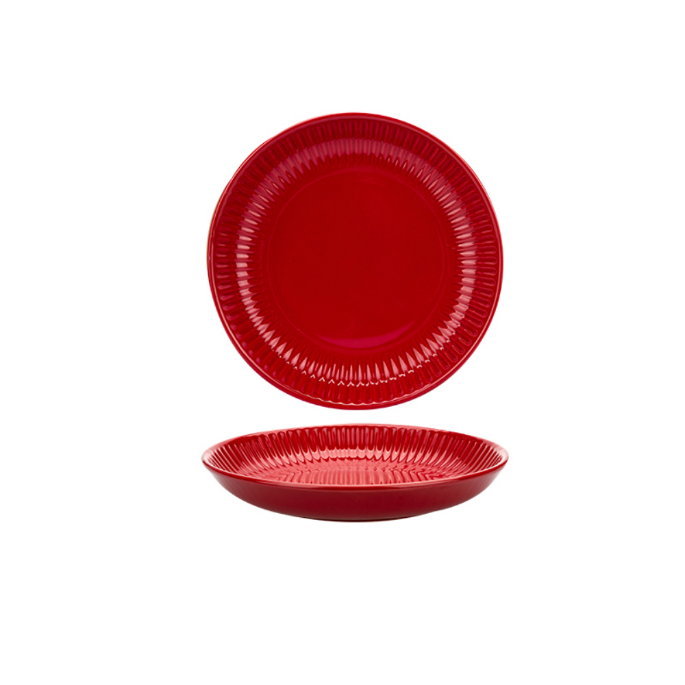 Red Ceramic Dinnerware - Grafton Collection