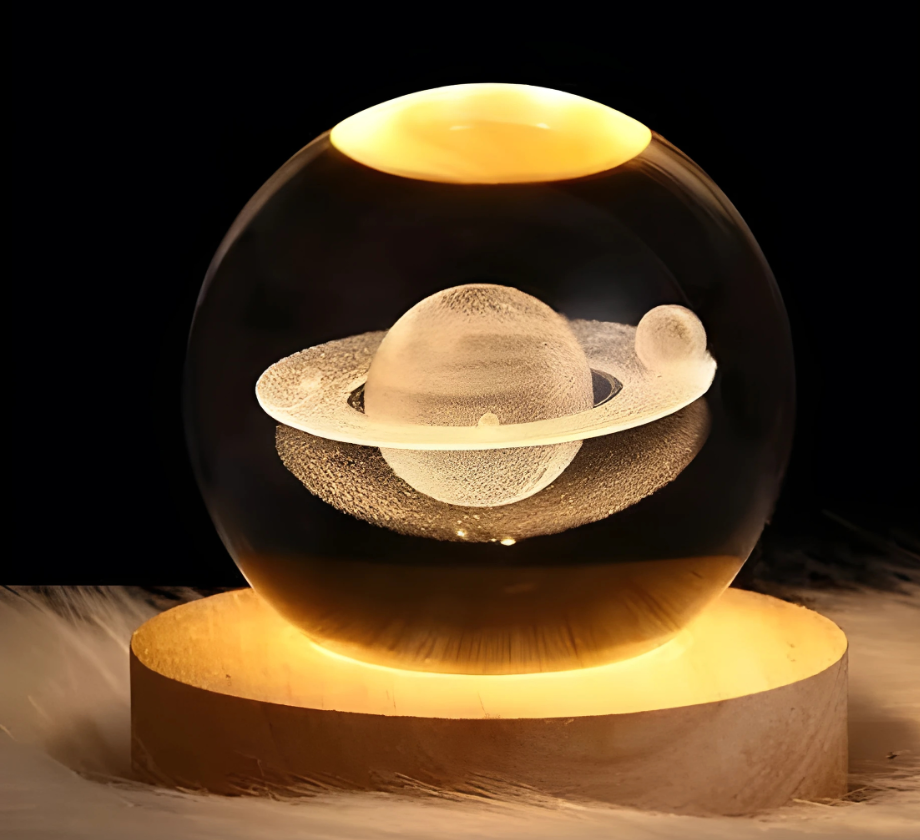 3D Galaxy Crystal Ball Night Lamp For Home Decoration And Birthday Gift