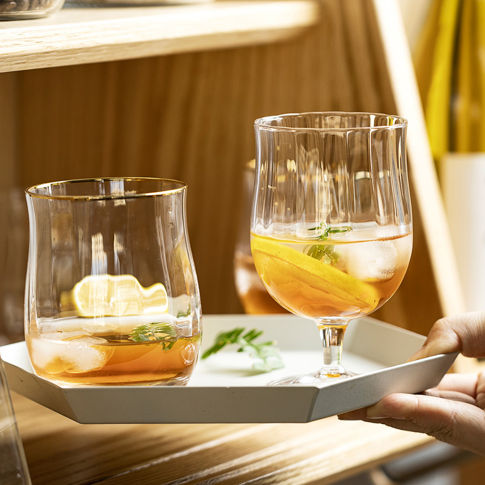 Gold Rim Glasses - Grafton Collection