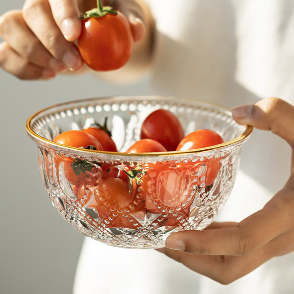 Gold Rim Glass Bowls - Grafton Collection