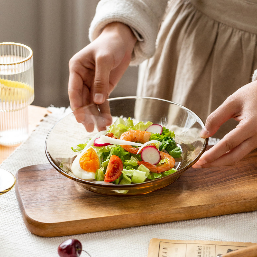 Amber Glass Bowls - Grafton Collection