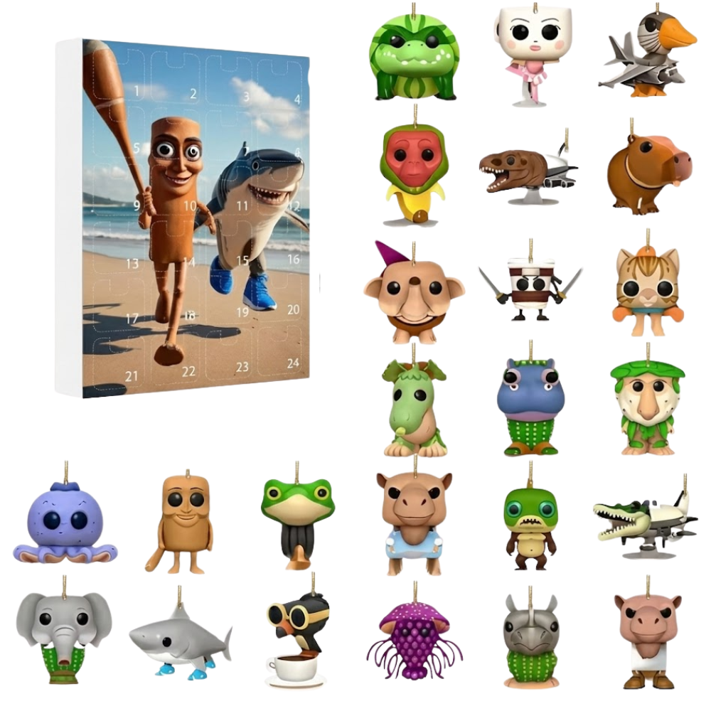 New 2026 Advent Calendar Acrylic Christmas Tree Ornaments Blind Box