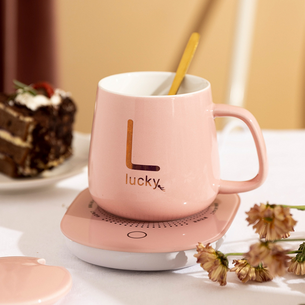 Office Mug With Heating Base & Gift Box - Grafton Collection