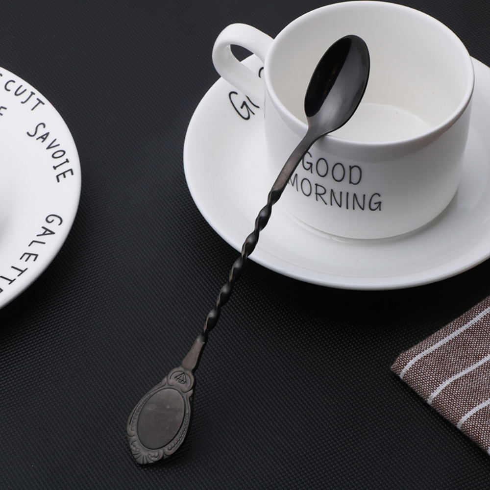 Long-Handled Stainless Steel Cocktail Stirring Spoons - Grafton Collection