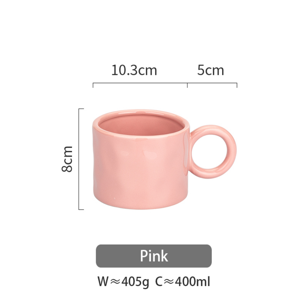 Ceramic Ring Handle Coffee Mug - Grafton Collection