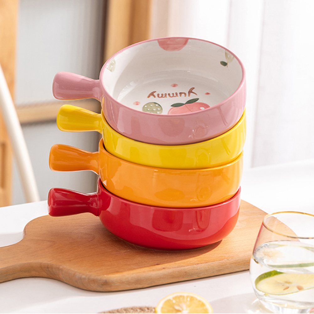 Fruit Pattern Baking Bowls With Handle - Grafton Collection