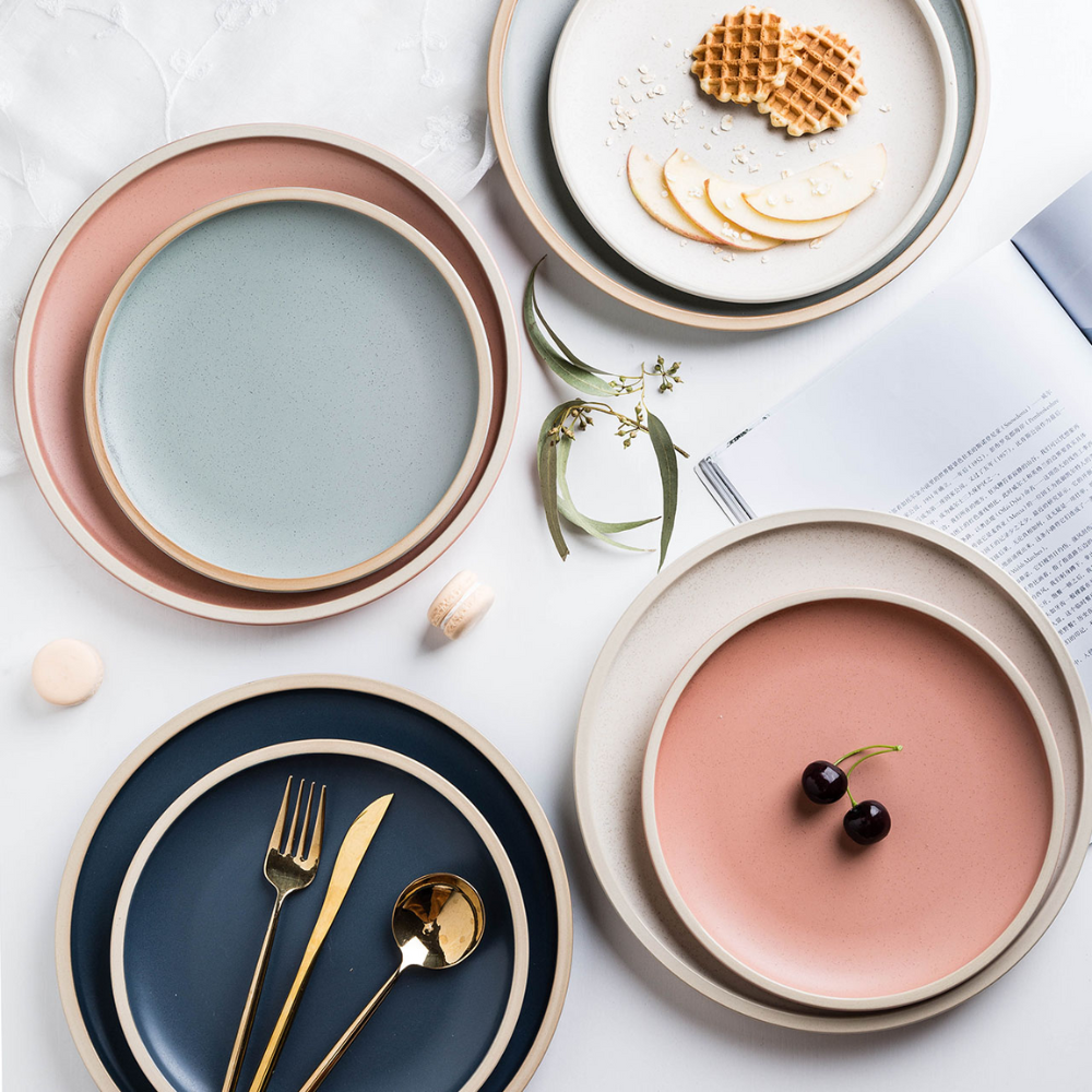 Round Modern Ceramic Dishes - Grafton Collection