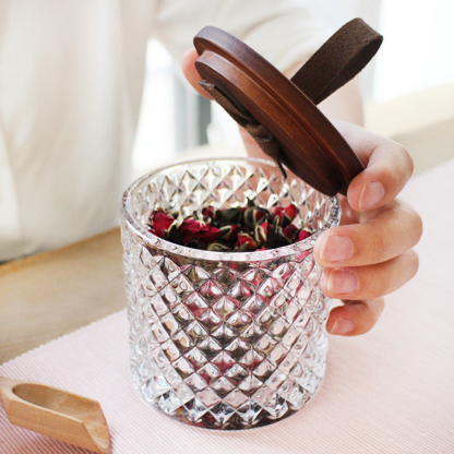 Glass Jar With Wooden Lid - Grafton Collection