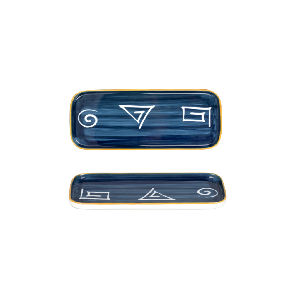 Flat Blue Plates - Grafton Collection