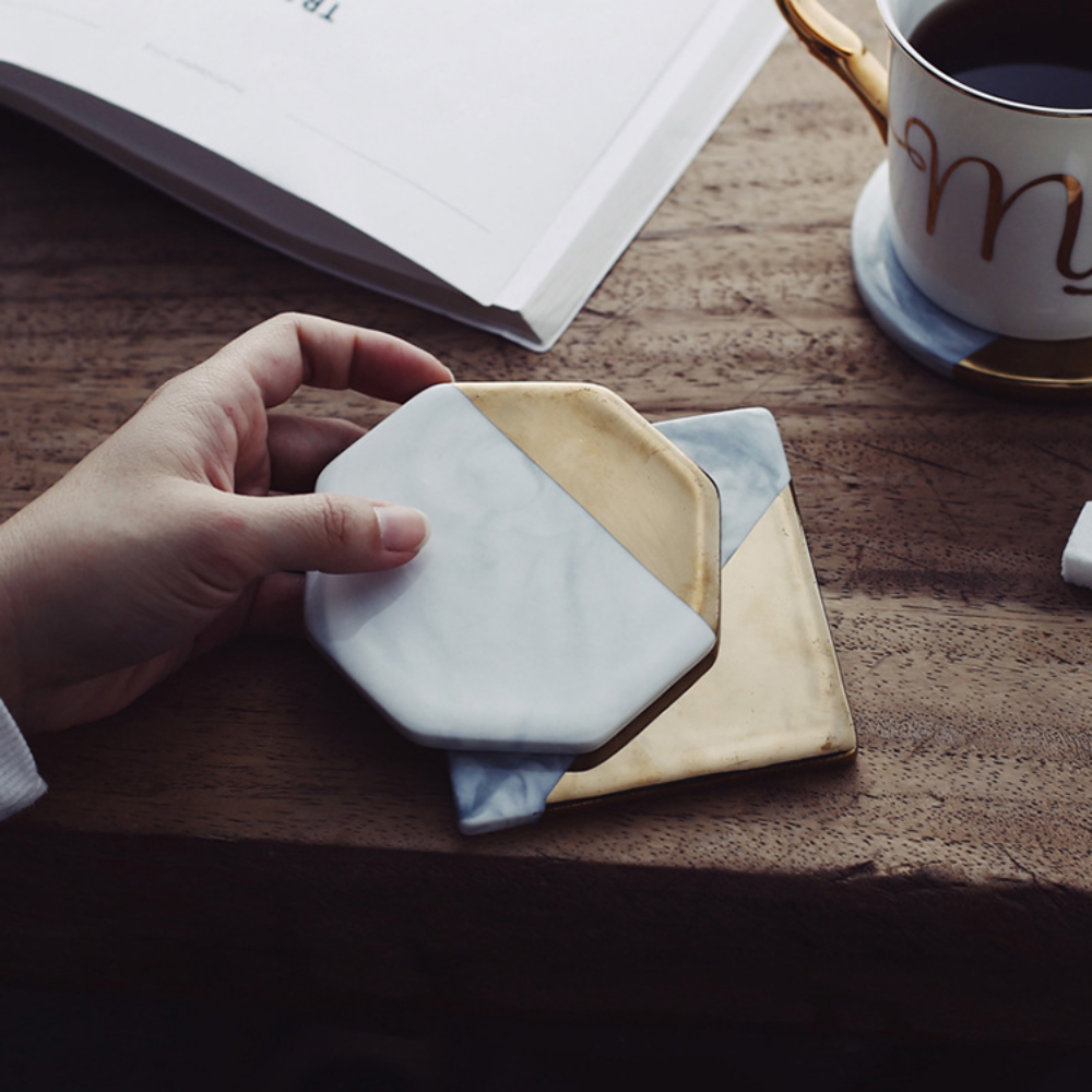 Marble Ceramic Coasters - Grafton Collection