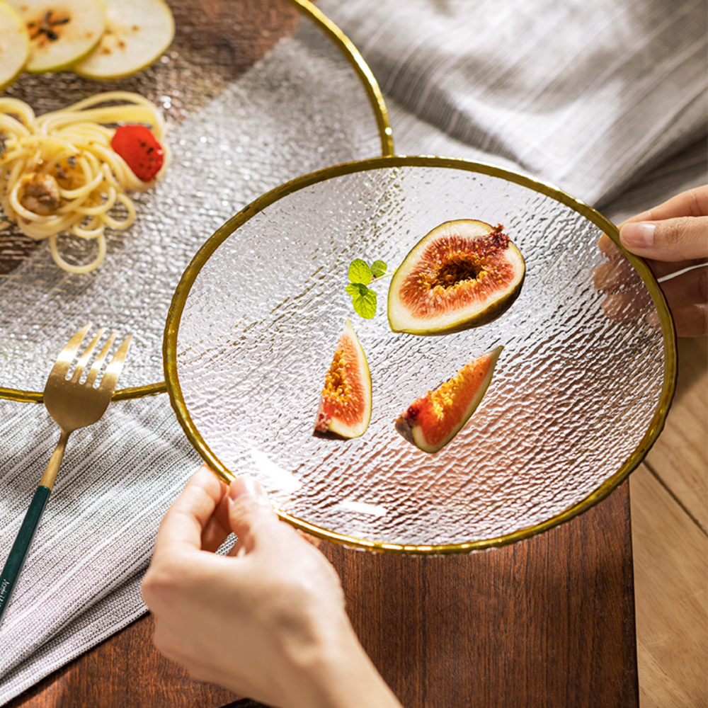 Golden Rim Glass Dinnerware - Grafton Collection