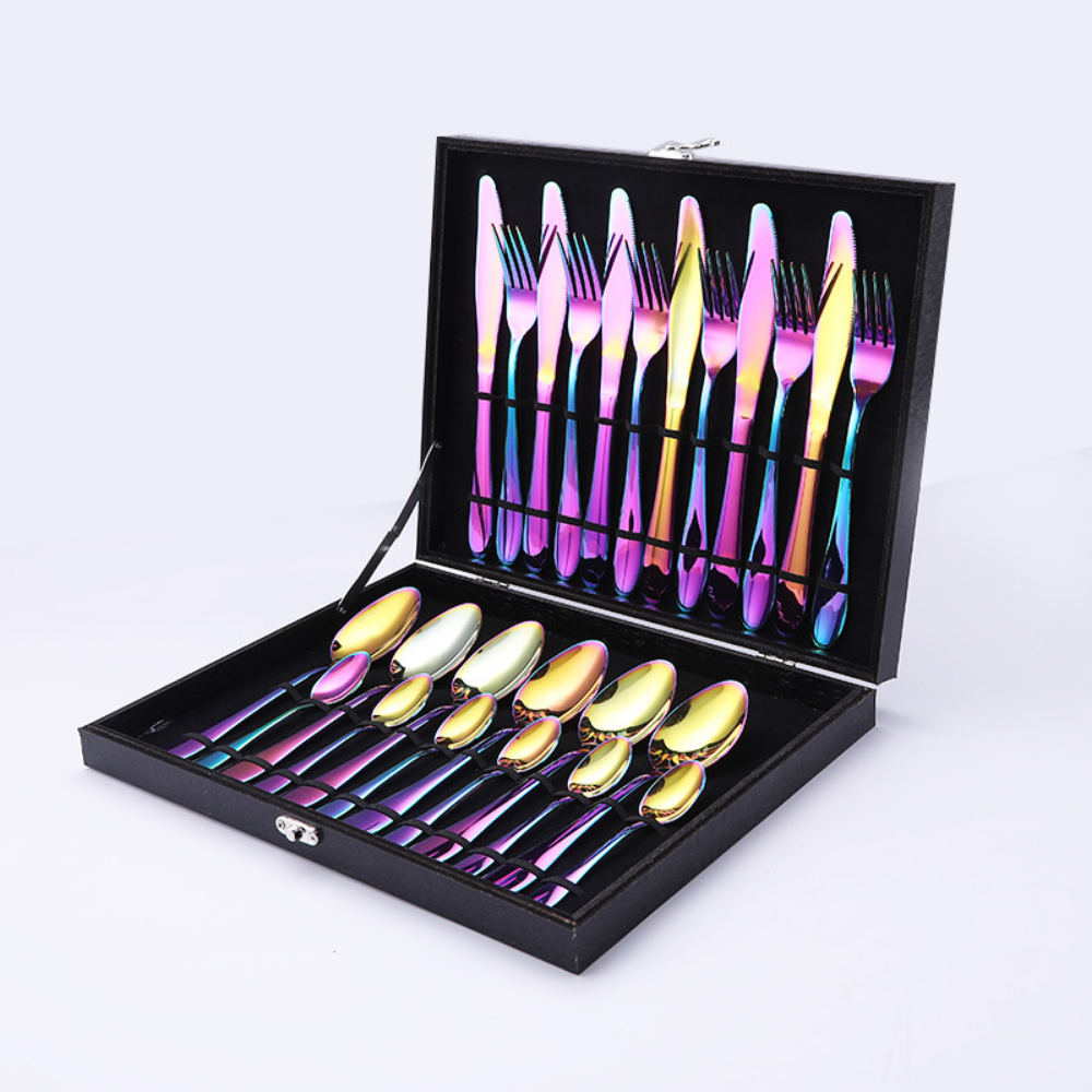 12, 16, & 24 Pc Stainless Steel Cutlery Set - Grafton Collection