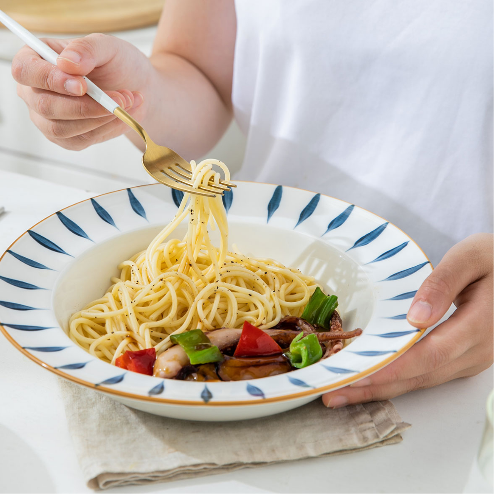 Japanese Style Ceramic Dinner Plate - Grafton Collection