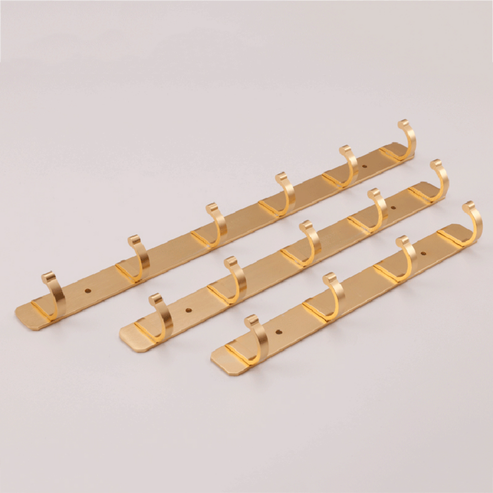 Golden Space Aluminum Wall Hanging Storage Hooks - Grafton Collection