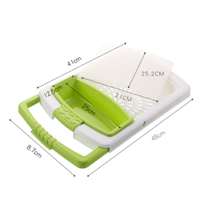 Retractable Multi-Function Storage Basket & Cutting Board - Grafton Collection