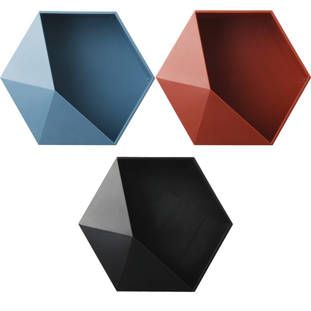 Hanging Hexagon Wall Shelves - Grafton Collection