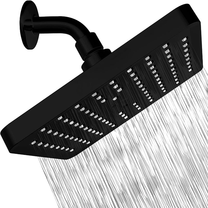 High Pressure Rain - Luxury Modern Chrome Look - Tool-Less 1-Min Installation - Adjustable Replacement For Your Bathroom Shower Head - Grafton Collection