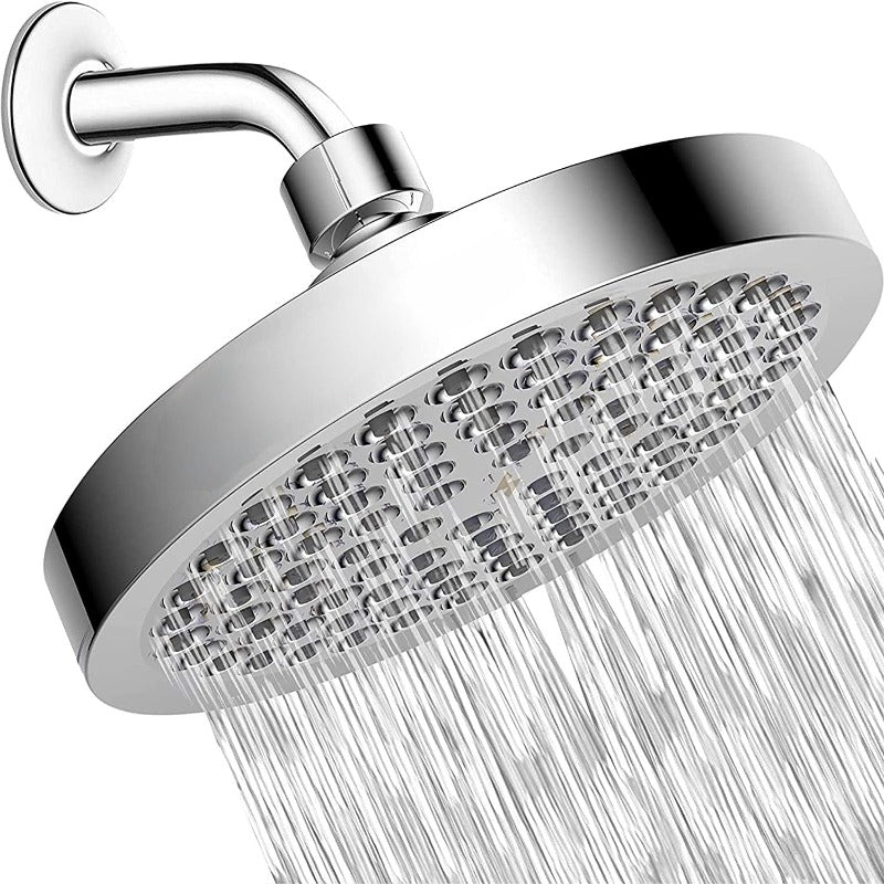 High Pressure Rain Modern Tool-Less Installation Adjustable Replacement For Your Bathroom Shower Heads - Grafton Collection