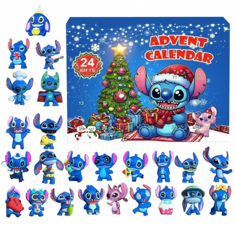 Lilo and Stitch Halloween Angel Advent Calendar with Kawaii Stitch Figures
