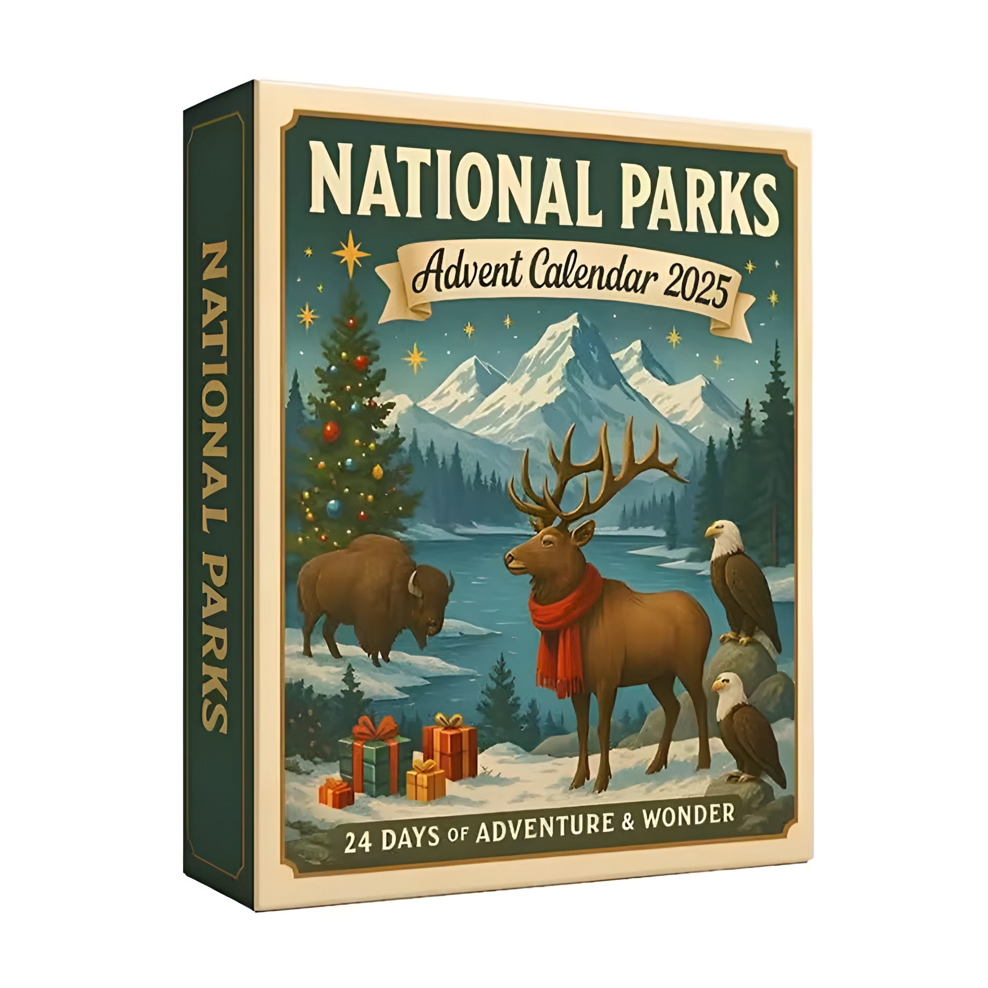 2025 National Parks Advent Calendar with 24 National Park Treasure Ornament