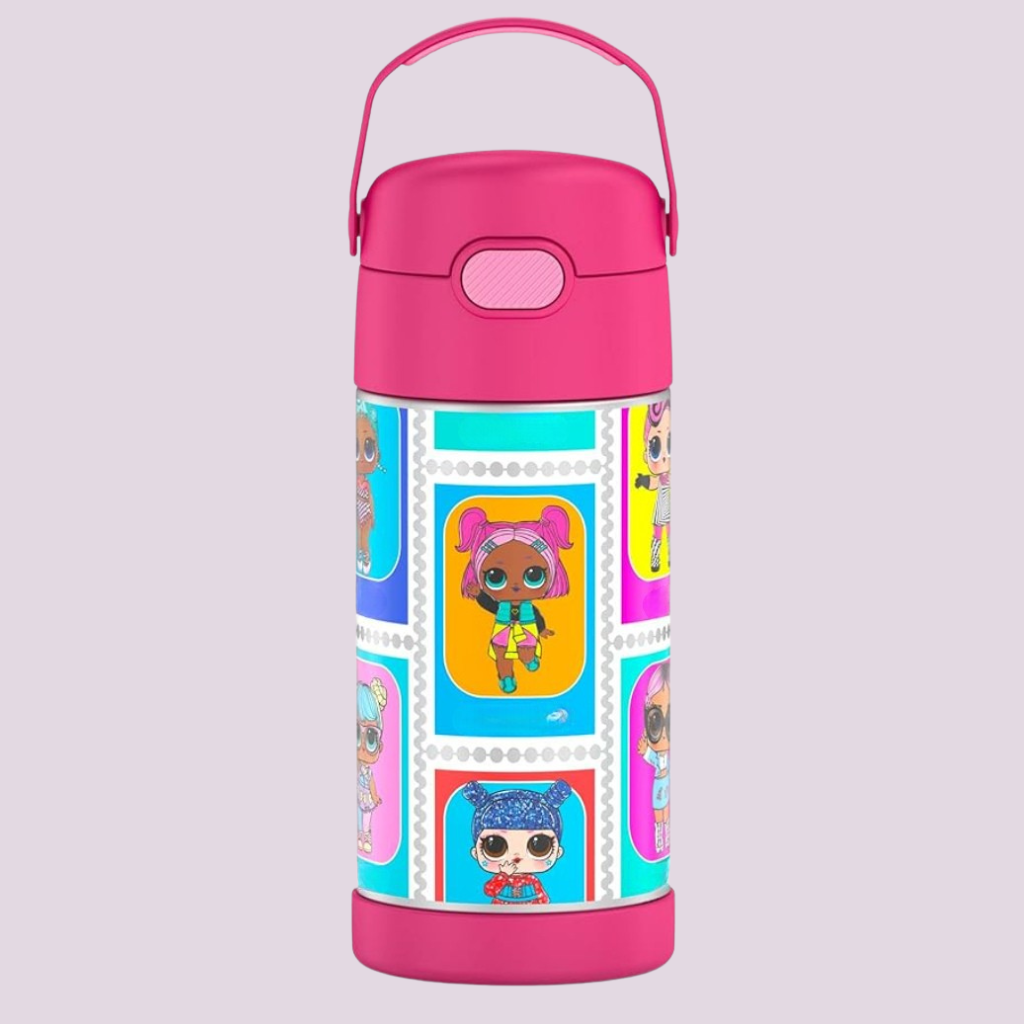 Kids Stainless Steel Vacuum Insulated Water Bottle with Straw