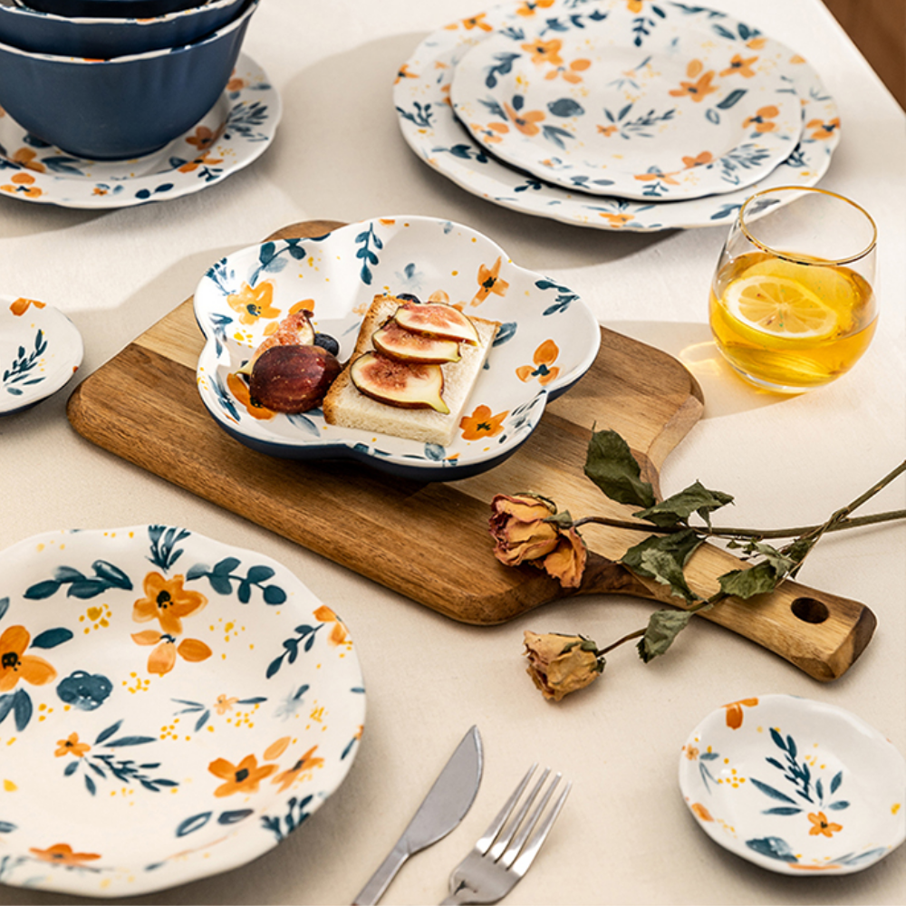 Flower-Patterned Dinnerware - Grafton Collection