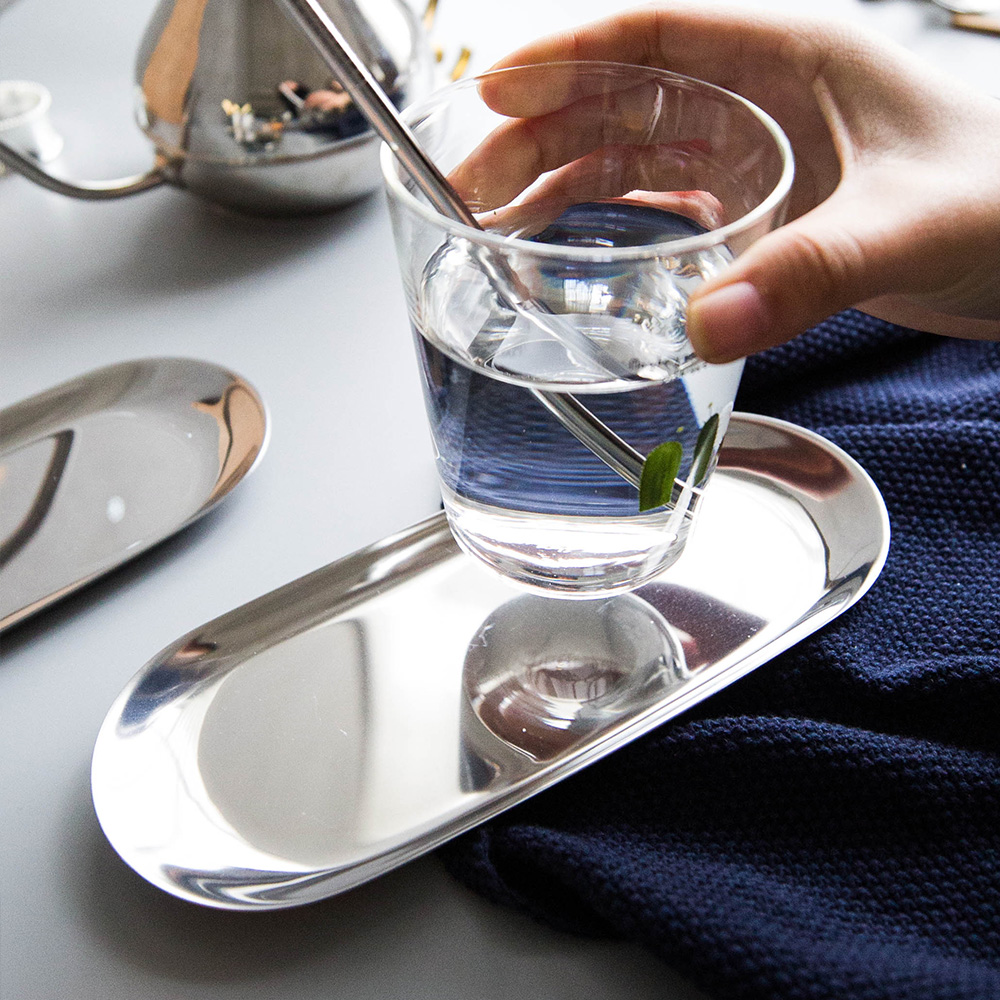 Oval Metallic Serving Platter - Grafton Collection