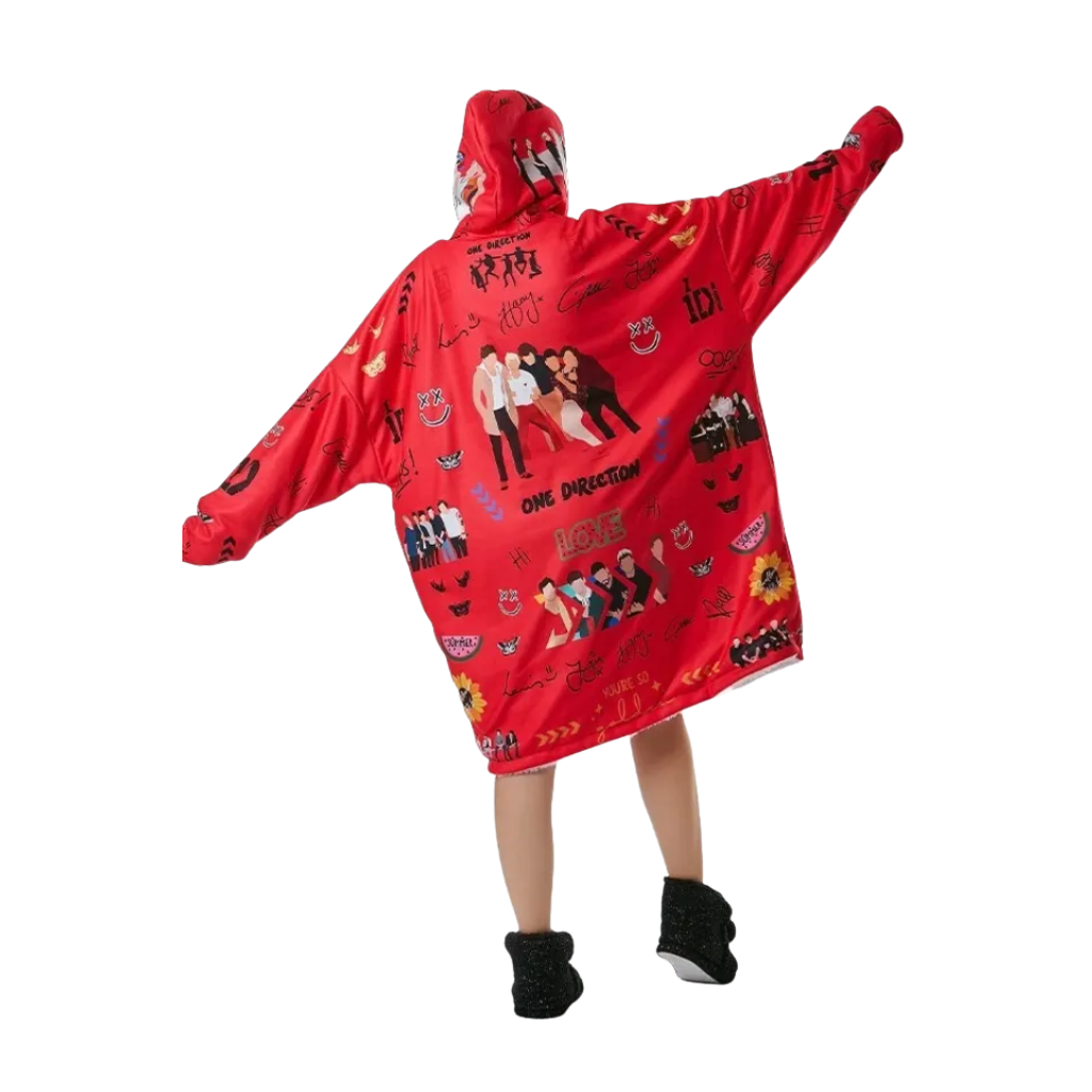 One Direction Printed Oversized Hoodie Blanket