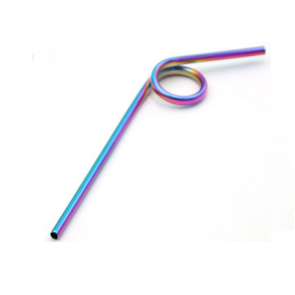 Stainless Steel Reusable Swirl Straws - Grafton Collection