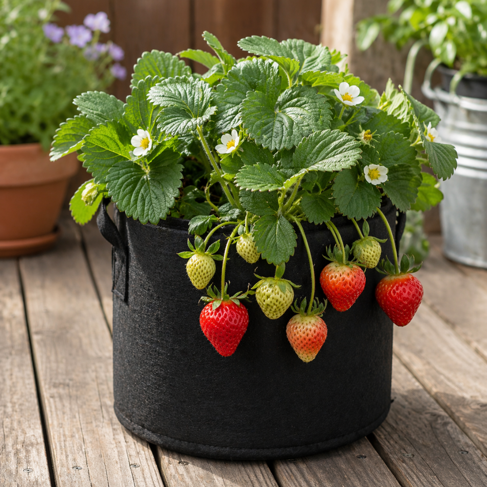 Heavy Duty Thickened Non Plant Grow Bag With Handles For Indoor Outdoor Gardening