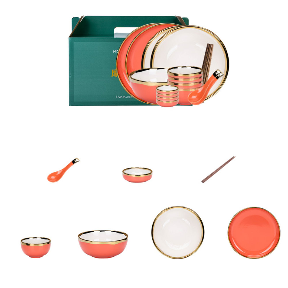 21 Piece Ceramic Dinnerware Set - Grafton Collection