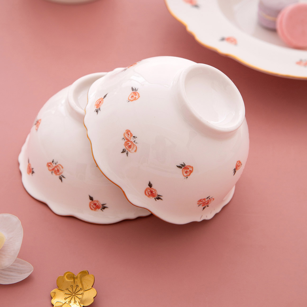 Rose Pattern Dinnerware - Grafton Collection