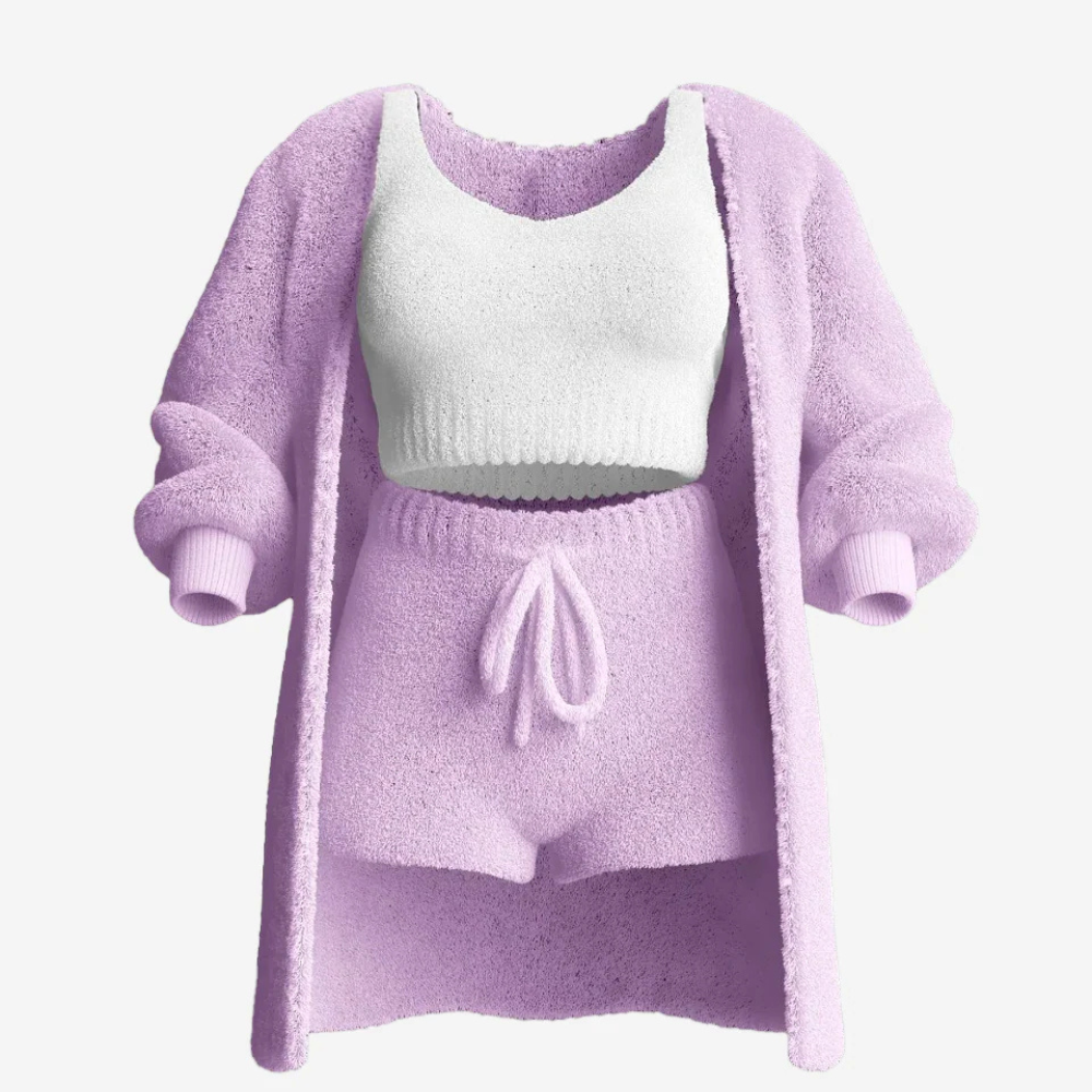 3 Pieces Cozy Knit Set 